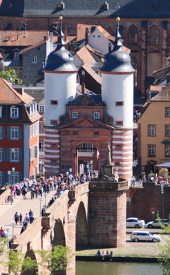 The gate of Alte Brücke ("Old Bridge"): one of Heidelberg's landmarks