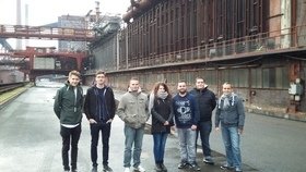Apprentices in the MPIA precision mechanics workshop 2016:<br /><br />1st year: Leon Schädel and Philipp Wilhelm<br />2nd year: Larissa Stadter<br />3rd year: Francisco Ortiz<br />4th year: Lukas Reichert and Christoph Schwind<br /><br />with their supervisors, Stefan Meister <br />and his deputy, Tobias Stadler.
