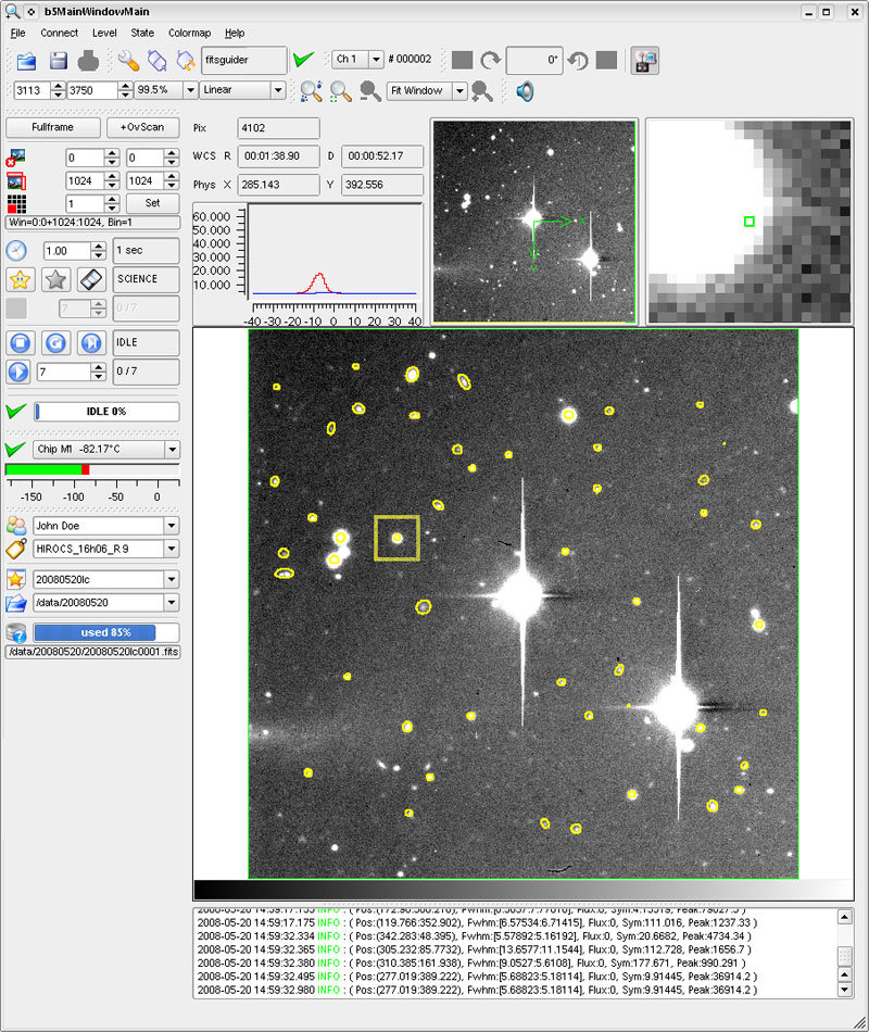 CCD-Kamera-Software für Kameras mit einem oder mehreren CCSs