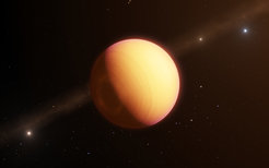 Fremde Welt: Der Exoplanet HR 8799 e konnte mithilfe der neuen Technik getrennt vom Mutterstern HR 8799 spektroskopiert werden. Hier eine künstlerische Darstellung.