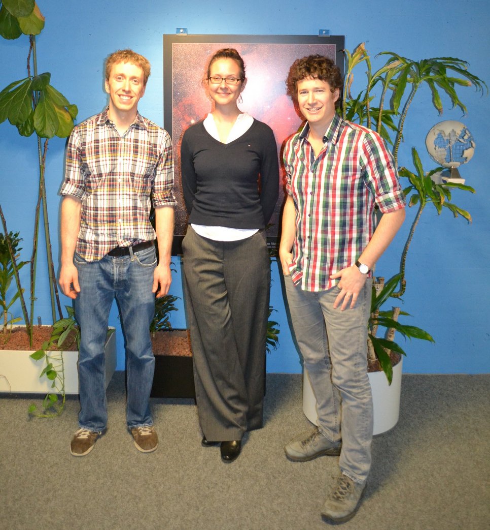 Die Patzer-Preisträger 2015. Simon Bihr, Melissa Ness und Jonathan Stern (von links)