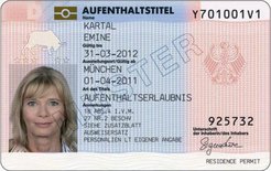 This is what a residence permit looks like