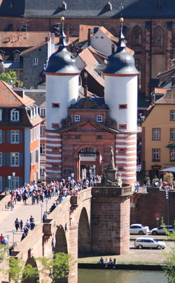 The gate of Alte Brücke ("Old Bridge"): one of Heidelberg's landmarks
