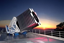 The Sloan Foundation 2.5-m Telescope located at Apache Point Observatory, south east New Mexico.