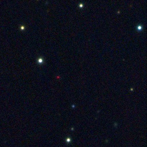 Abbildung 3: Entdeckungsbild des Einzelobjekts PSO J318.5-22, das eine Gruppe von Astronomen unter der Leitung von Michael Liu von der Universität Hawaii unter Beteiligung von Niall Deacon vom Max-Planck-Institut für Astronomie entdeckt hat. (Seitenlänge des Bildes: 125 Bogensekunden.)
