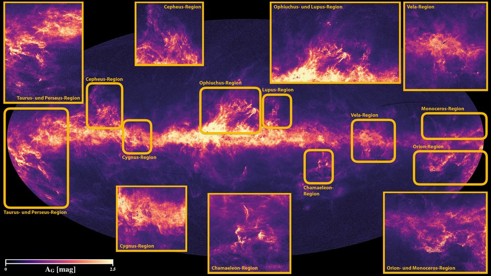 
Kommentierte Version der Extinktionskarte aus den Gaia DR2-Daten.
