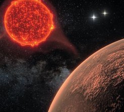 Blick auf eine neue Welt: Die künstlerische Darstellung zeigt den erdähnlichen Planeten um den mit 4,24 Lichtjahren nächstgelegenen Fixstern Proxima Centauri.