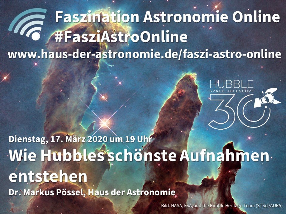 Lecture series "Faszination Astronomie Online" Lecture series "Faszination Astronomie Online"