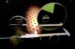 NISP test filters from 40 mm to 140 mm in diameter.