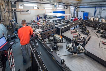 The very complex instrument MATISSE during installation at Paranal Observatory. The very complex instrument MATISSE during installation at Paranal Observatory.