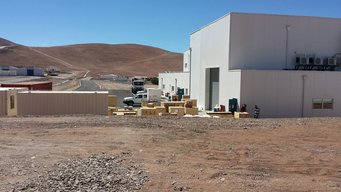 Figure 2: In a special integration hall, the assembly of the components will now start, leading up to the first on-telescope tests with SPHERE on May 9. Figure 2: In a special integration hall, the assembly of the components will now start, leading up to the first on-telescope tests with SPHERE on May 9.