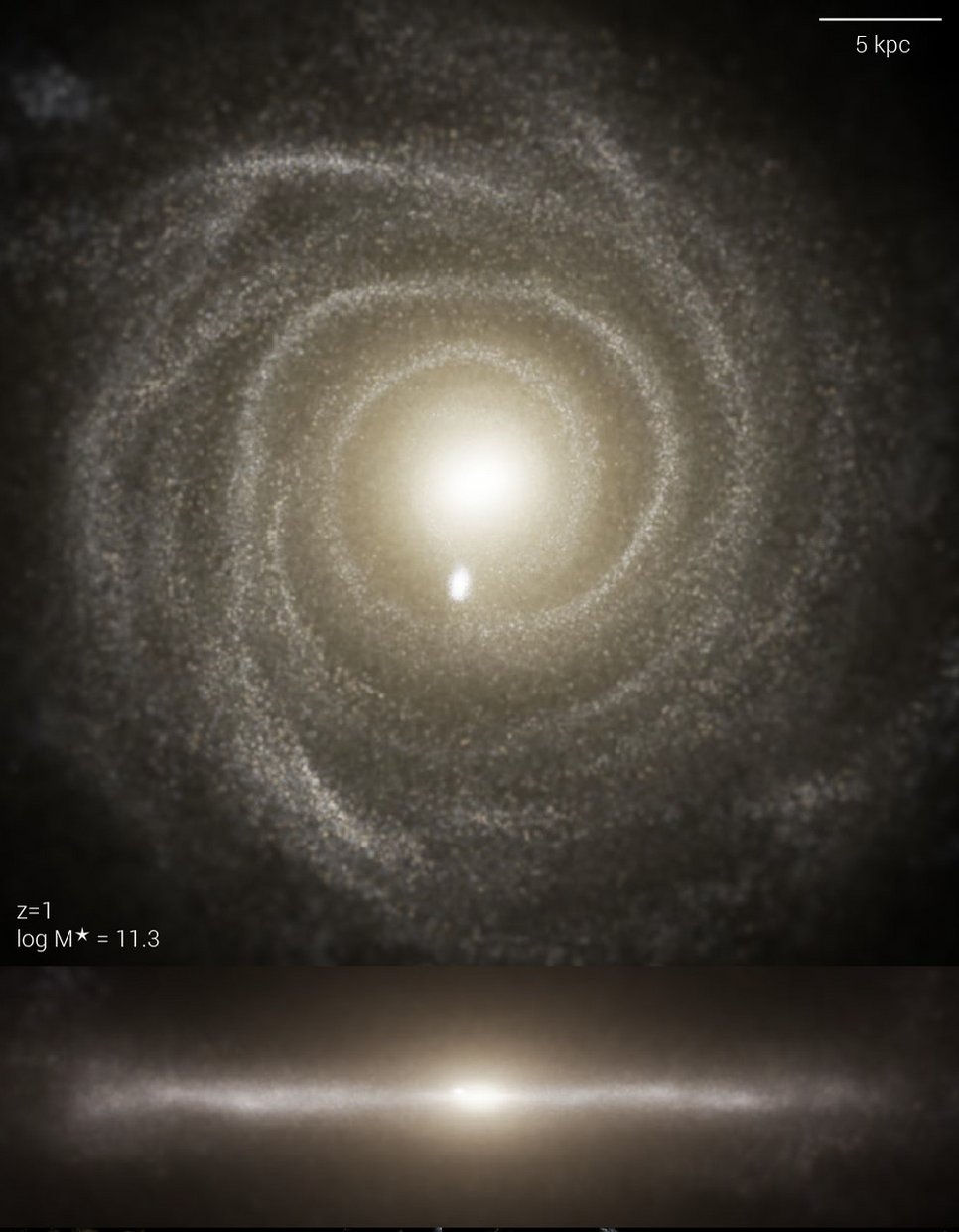 The TNG simulations model the univers from the large-scale cosmic structure right down to the substructure of galaxies.