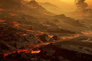A blazing nearby super-Earth