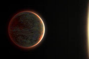 Artistic impression of the exoplanet WASP-121 b