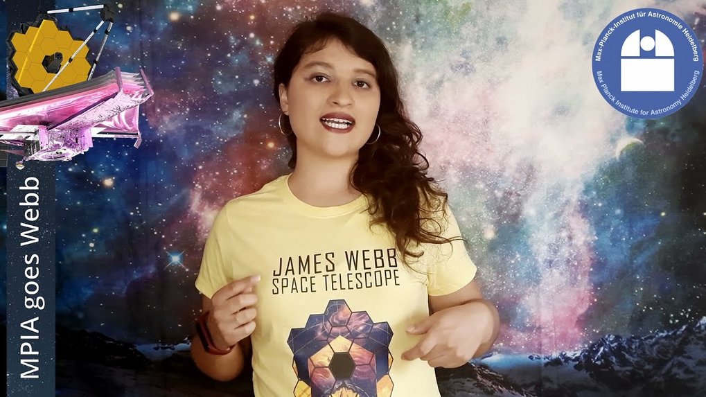 Sofía Rojas Ruiz, Doktorandin am Max-Planck-Institut für Astronomie, beschreibt ihre bevorstehenden Forschungsprojekte mit dem James-Webb-Weltraumteleskop. Sie wird 11 Galaxien im frühen Universum beobachten, um deren Potenzial zur Beleuchtung und Ionisierung der umgebenden Materie zu untersuchen.