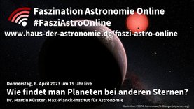 Wie findet man Planeten bei anderen Sternen?
