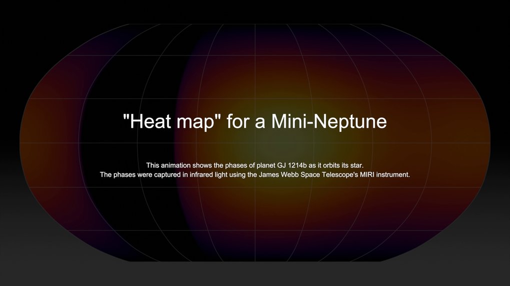 Temperaturkarte für einen Mini-Neptun