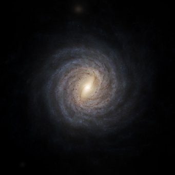 Künstlerische Darstellung der Milchstraße, von außen gesehen. Die hier beschriebene Studie geht noch einen großen Schritt weiter und zeigt, welche Ergebnisse extragalaktische Astronom*innen erhalten würden, wenn sie unsere Milchstraße aus der Ferne untersuchen würden. Künstlerische Darstellung der Milchstraße, von außen gesehen. Die hier beschriebene Studie geht noch einen großen Schritt weiter und zeigt, welche Ergebnisse extragalaktische Astronom*innen erhalten würden, wenn sie unsere Milchstraße aus der Ferne untersuchen würden.