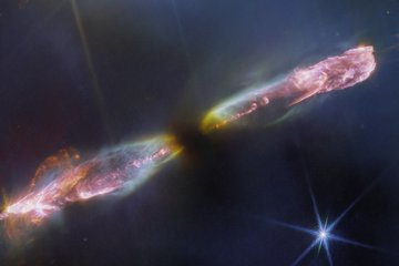 JWST knipst Überschall-Gasjet eines jungen Sterns