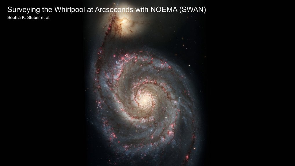 Die Geburtsstätten von Sternen in der Whirlpool-Galaxie