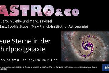 Neue Sterne in der Whirlpoolgalaxie