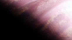 This artist’s concept shows what the exoplanet WASP-39 b could look like based on indirect transit observations from JWST and other space- and ground-based telescopes. Data collected by its NIRSpec (Near-Infrared Spectrograph) show variations between the morning and evening atmosphere of the planet.