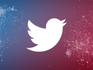 Twitter-Bird /X-Logo vor farbigem HIntergrund